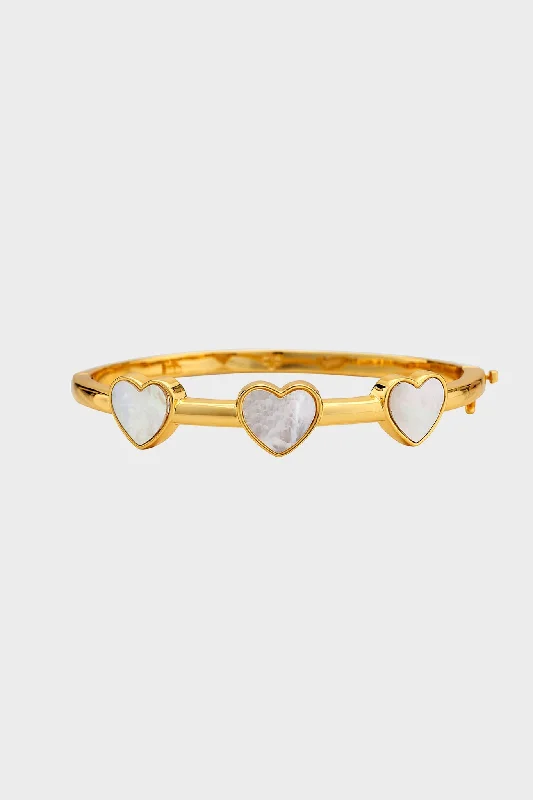 Gold Heart Bangle