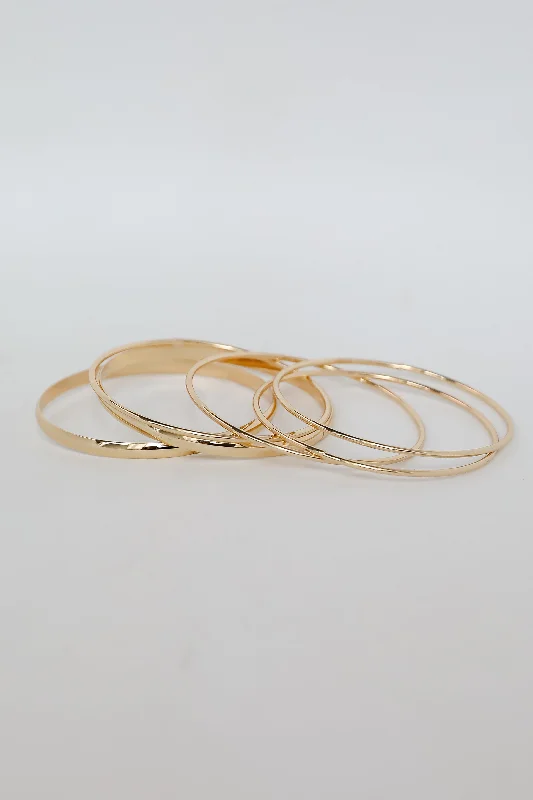 Missy Gold Bangle Set