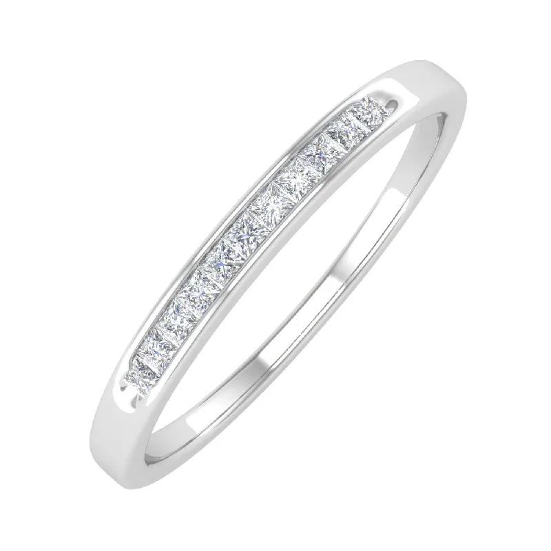 Shop Fine Jewelry With Amazing Deals 0.12 Carat Channel Set Diamond Stackable Anniversary Ring in Gold Shop Fine Jewelry With Amazing Deals 0.12 Carat Channel Set Diamond Stackable Anniversary Ring in Gold