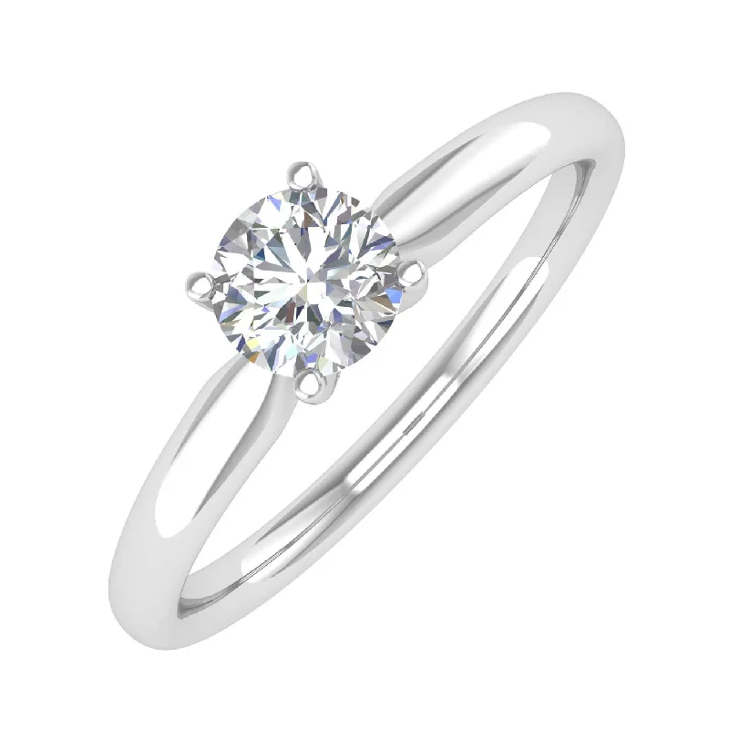 Shop Dazzling Jewelry At The Best Prices 0.40 Carat Diamond Solitaire Engagement Ring Band in Gold - IGI Certified Shop Dazzling Jewelry At The Best Prices 0.40 Carat Diamond Solitaire Engagement Ring Band in Gold - IGI Certified