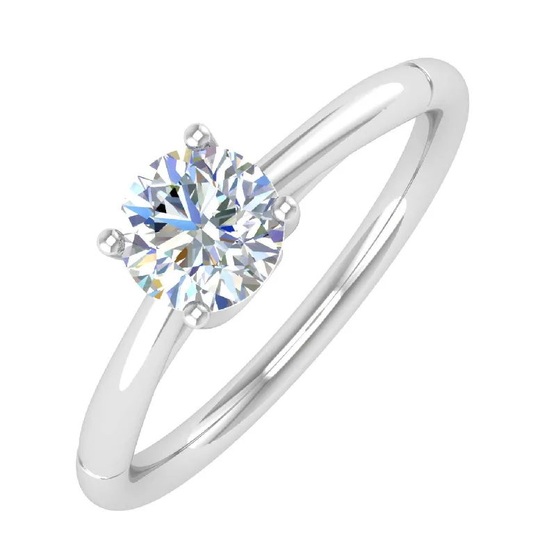 Eco-Friendly Sustainable Jewelry For Conscious Buyers 0.51 Carat Diamond Solitaire Engagement Ring in Gold - IGI Certified Eco-Friendly Sustainable Jewelry For Conscious Buyers 0.51 Carat Diamond Solitaire Engagement Ring in Gold - IGI Certified