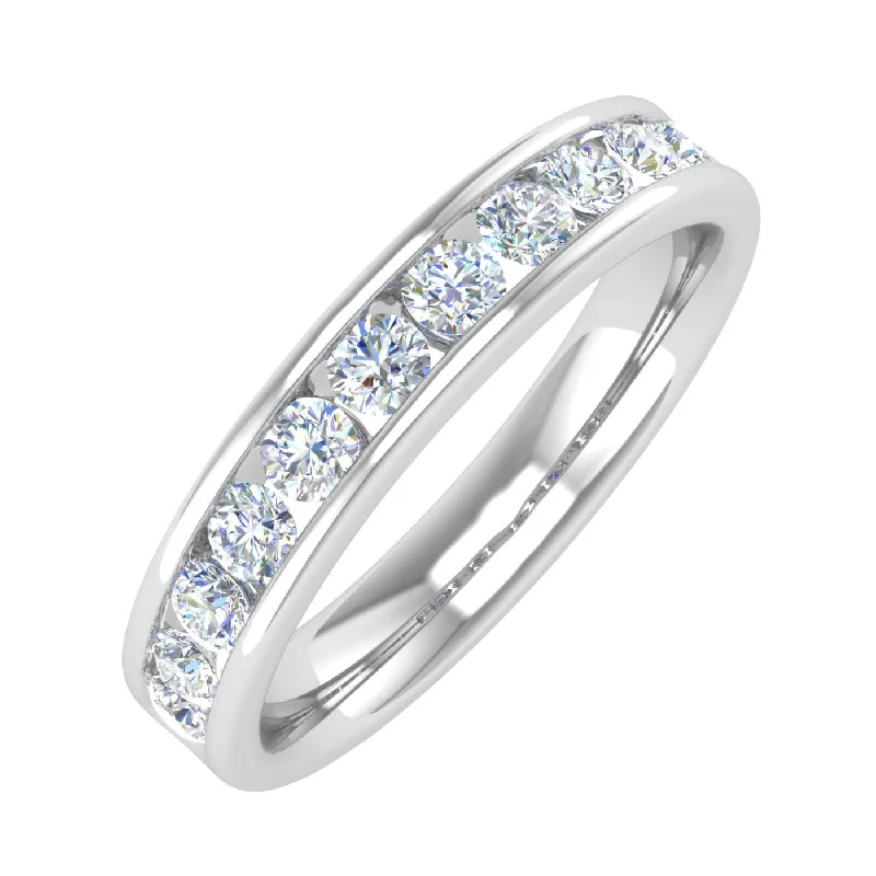 Fashion-Forward Jewelry At Incredible Prices 0.60 Carat Channel Set Diamond Wedding Band Ring in Gold Fashion-Forward Jewelry At Incredible Prices 0.60 Carat Channel Set Diamond Wedding Band Ring in Gold