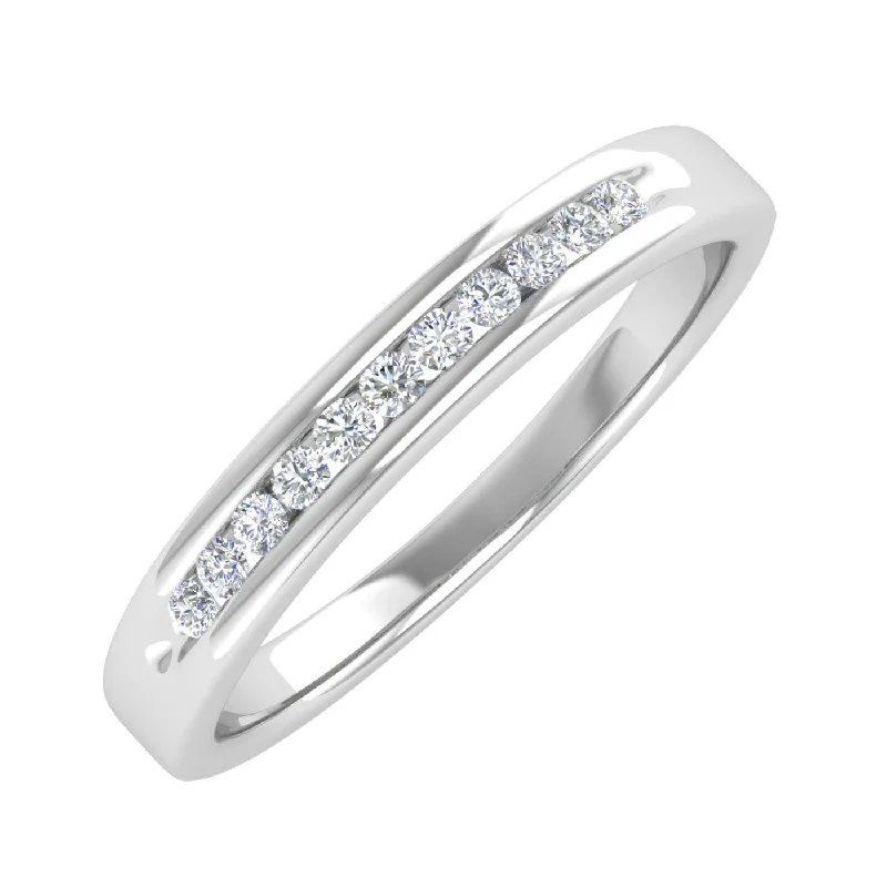 The Perfect Accessory For Less – Jewelry Sale Live 1/10 Carat Channel Set Diamond Wedding Anniversary Ring in Gold The Perfect Accessory For Less – Jewelry Sale Live 1/10 Carat Channel Set Diamond Wedding Anniversary Ring in Gold