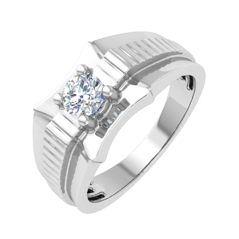 Exclusive Online Jewelry Sale – Don't Wait 1/2 Carat 4-Prong Set Diamond Solitaire Men's Wedding Band Ring in Gold Exclusive Online Jewelry Sale – Don't Wait 1/2 Carat 4-Prong Set Diamond Solitaire Men's Wedding Band Ring in Gold