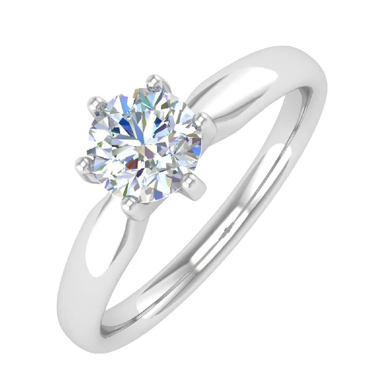 Exclusive Jewelry Offers – Shine For Less 1/2 Carat 6-Prong Set Diamond Solitaire Engagement Ring in Gold - IGI Certified Exclusive Jewelry Offers – Shine For Less 1/2 Carat 6-Prong Set Diamond Solitaire Engagement Ring in Gold - IGI Certified