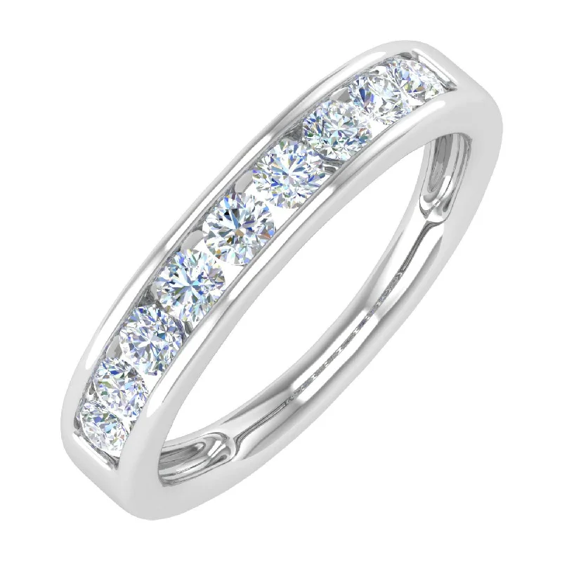 Must-Have Jewelry Pieces At Reduced Prices 1/2 Carat Channel Set Diamond Wedding Band Ring in Gold Must-Have Jewelry Pieces At Reduced Prices 1/2 Carat Channel Set Diamond Wedding Band Ring in Gold