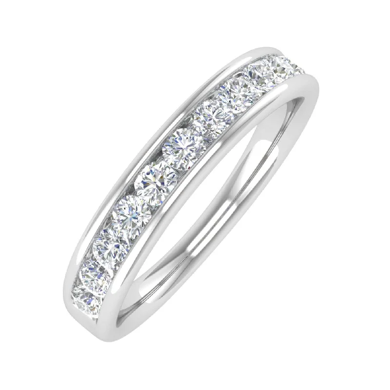 Grab Exquisite Jewelry At The Lowest Prices 1/2 Carat Channel Set Diamond Wedding Band Ring in Gold Grab Exquisite Jewelry At The Lowest Prices 1/2 Carat Channel Set Diamond Wedding Band Ring in Gold