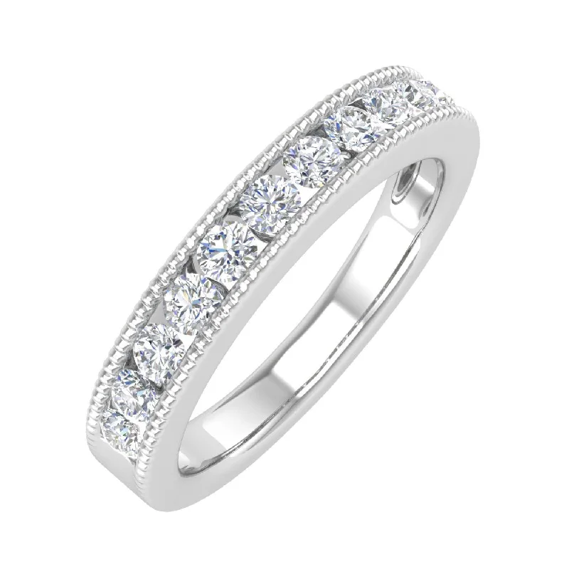 The Perfect Jewelry Piece At The Perfect Price 1/2 Carat Channel Set Diamond Wedding Band Ring in Gold The Perfect Jewelry Piece At The Perfect Price 1/2 Carat Channel Set Diamond Wedding Band Ring in Gold