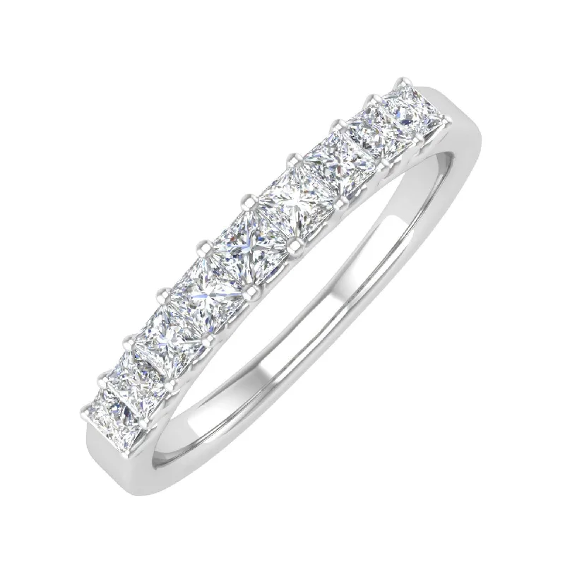 Affordable Elegance – Special Jewelry Sale Now Live 1/2 Carat Princess Cut Diamond Wedding Band Ring in Gold Affordable Elegance – Special Jewelry Sale Now Live 1/2 Carat Princess Cut Diamond Wedding Band Ring in Gold