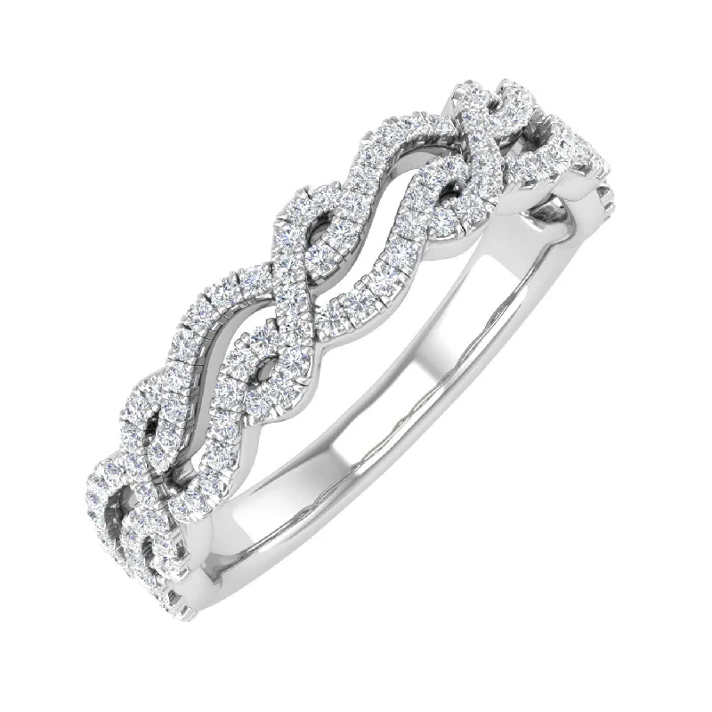 Timeless Jewelry At Special Discount Rates 1/3 Carat Twisted Diamond Wedding Band Ring in Gold Timeless Jewelry At Special Discount Rates 1/3 Carat Twisted Diamond Wedding Band Ring in Gold