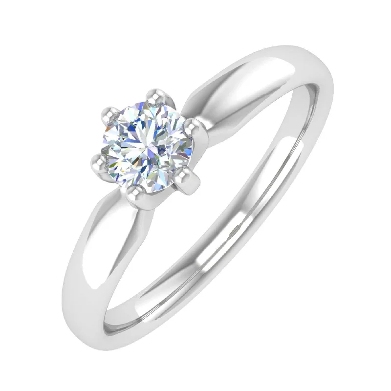 Timeless Elegance At Unbelievable Discounts 1/4 Carat 6-Prong Set Diamond Solitaire Engagement Ring Band in Gold - IGI Certified Timeless Elegance At Unbelievable Discounts 1/4 Carat 6-Prong Set Diamond Solitaire Engagement Ring Band in Gold - IGI Certified
