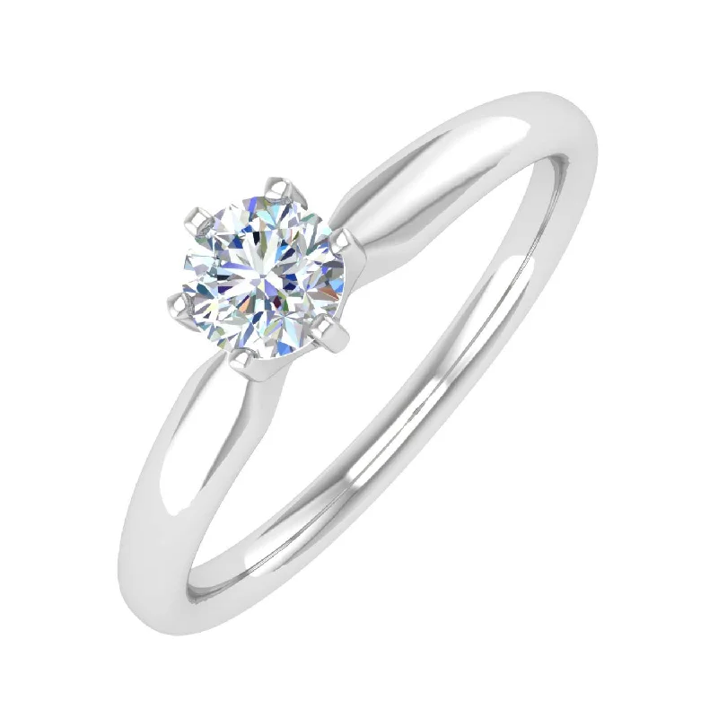 Make Every Moment Shine – Jewelry Discounts Available 1/4 Carat 6-Prong Set Diamond Solitaire Engagement Ring Band in Gold - IGI Certified Make Every Moment Shine – Jewelry Discounts Available 1/4 Carat 6-Prong Set Diamond Solitaire Engagement Ring Band in Gold - IGI Certified