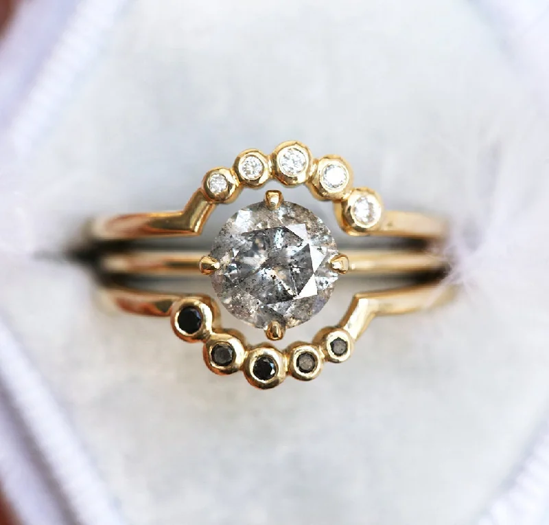 Danielle Salt & Pepper Diamond Ring