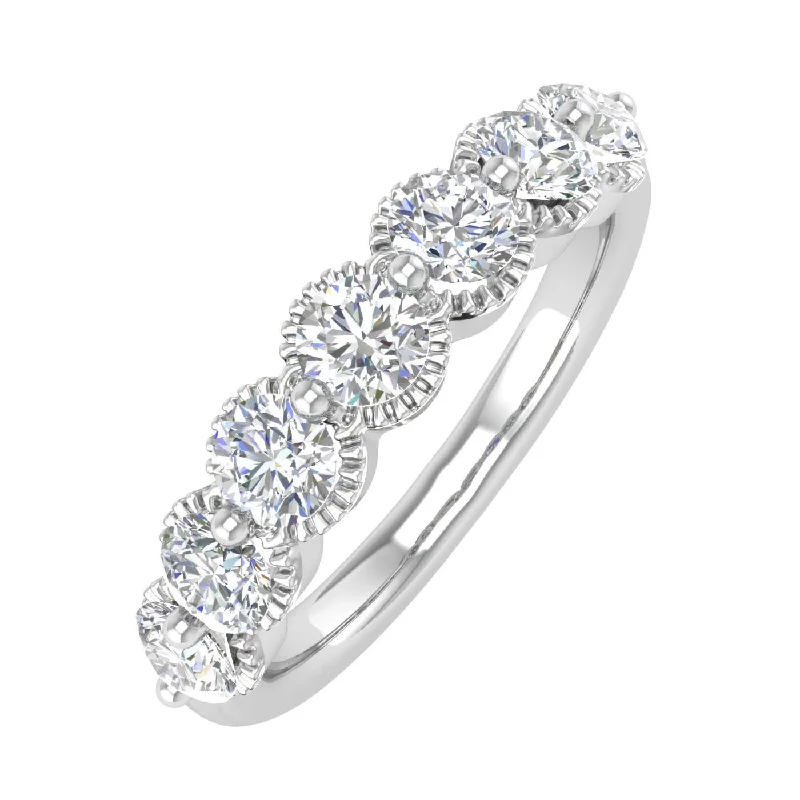 The Ultimate Jewelry Sale – Shop Premium Styles 1 Carat 7-Stone Diamond Wedding Band Ring in Gold The Ultimate Jewelry Sale – Shop Premium Styles 1 Carat 7-Stone Diamond Wedding Band Ring in Gold