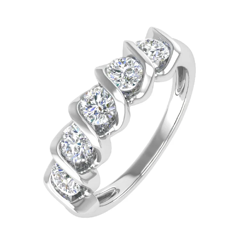 Jewelry Sale Alert – Shop Timeless Elegance Today 1 Carat (ctw) Channel Set 5-Stone Diamond Wedding Band Ring in Gold Jewelry Sale Alert – Shop Timeless Elegance Today 1 Carat (ctw) Channel Set 5-Stone Diamond Wedding Band Ring in Gold