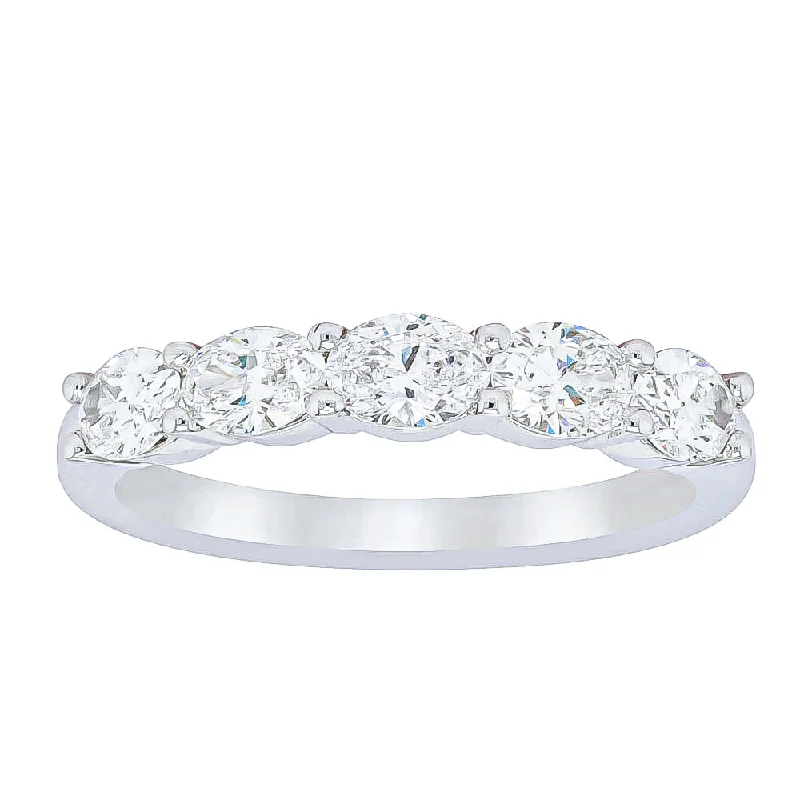 Shine Bright With Our Special Jewelry Promotions 18ct White Gold 1.02ct Oval Cut Diamond Panorama Ring Shine Bright With Our Special Jewelry Promotions 18ct White Gold 1.02ct Oval Cut Diamond Panorama Ring