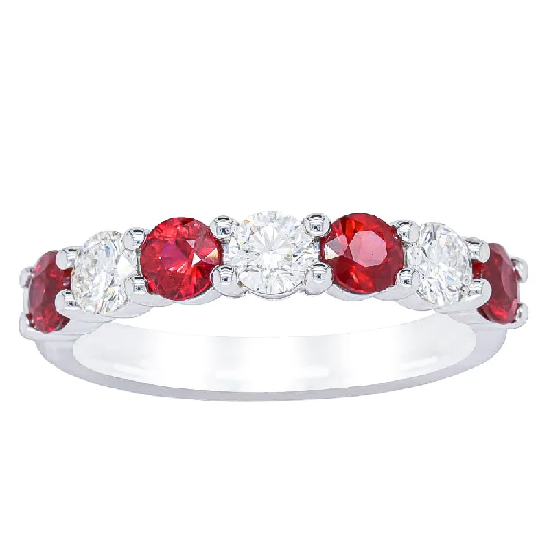 Premium Jewelry At Promotional Prices – Shine Today 18ct White Gold .93ct Ruby & Diamond Panorama Ring Premium Jewelry At Promotional Prices – Shine Today 18ct White Gold .93ct Ruby & Diamond Panorama Ring