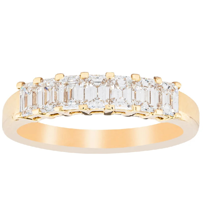 Dazzle In Elegance With Our Biggest Jewelry Sale 18ct Yellow Gold 1.02ct Emerald Cut Diamond Asra Ring Dazzle In Elegance With Our Biggest Jewelry Sale 18ct Yellow Gold 1.02ct Emerald Cut Diamond Asra Ring