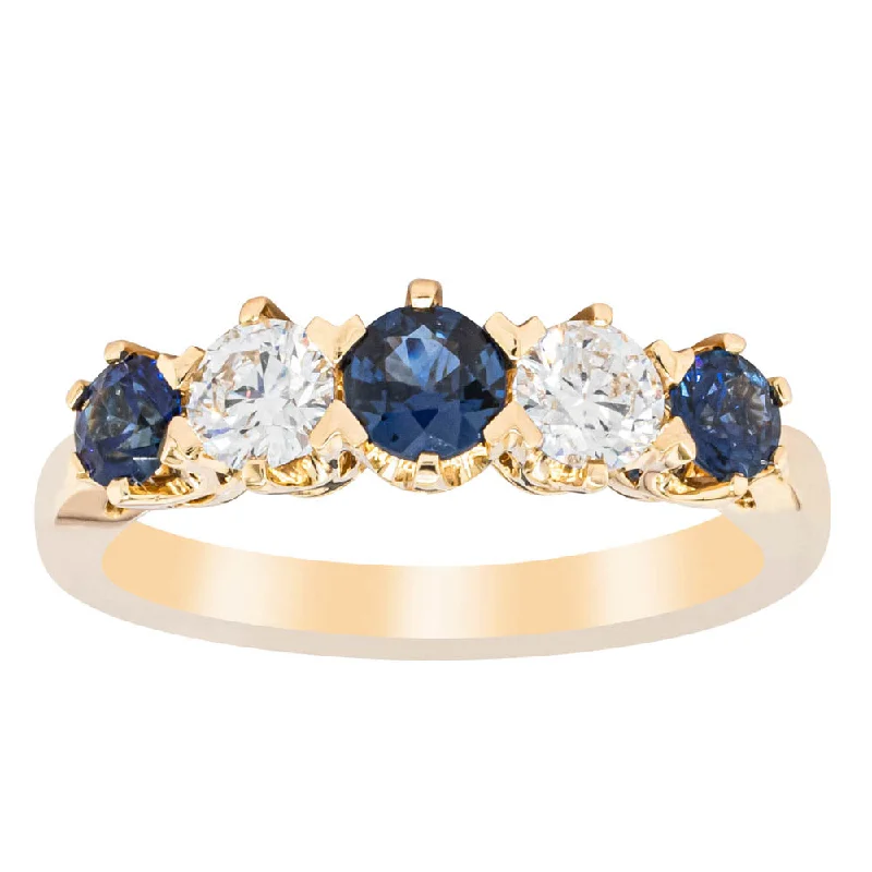 Personalized Jewelry Sale – Unique Gifts At Low Prices 18ct Yellow Gold .67ct Sapphire & Diamond Pentagon Ring Personalized Jewelry Sale – Unique Gifts At Low Prices 18ct Yellow Gold .67ct Sapphire & Diamond Pentagon Ring