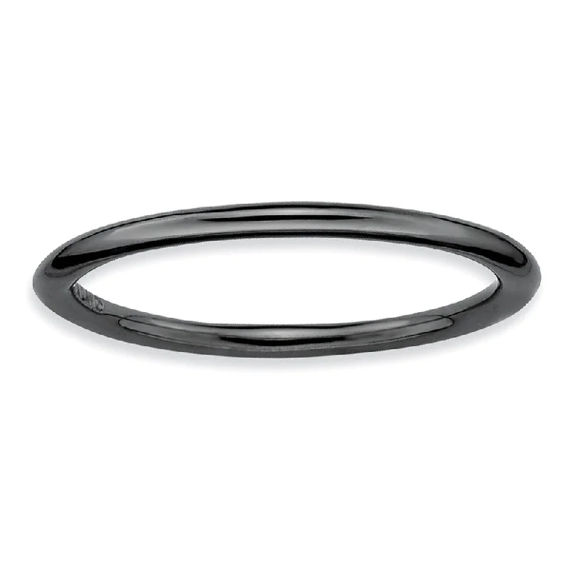 Jewelry Sale – Exclusive Styles At Lower Prices 1mm Black Plated Sterling Silver Stackable Polished Elegant Band Jewelry Sale – Exclusive Styles At Lower Prices 1mm Black Plated Sterling Silver Stackable Polished Elegant Band