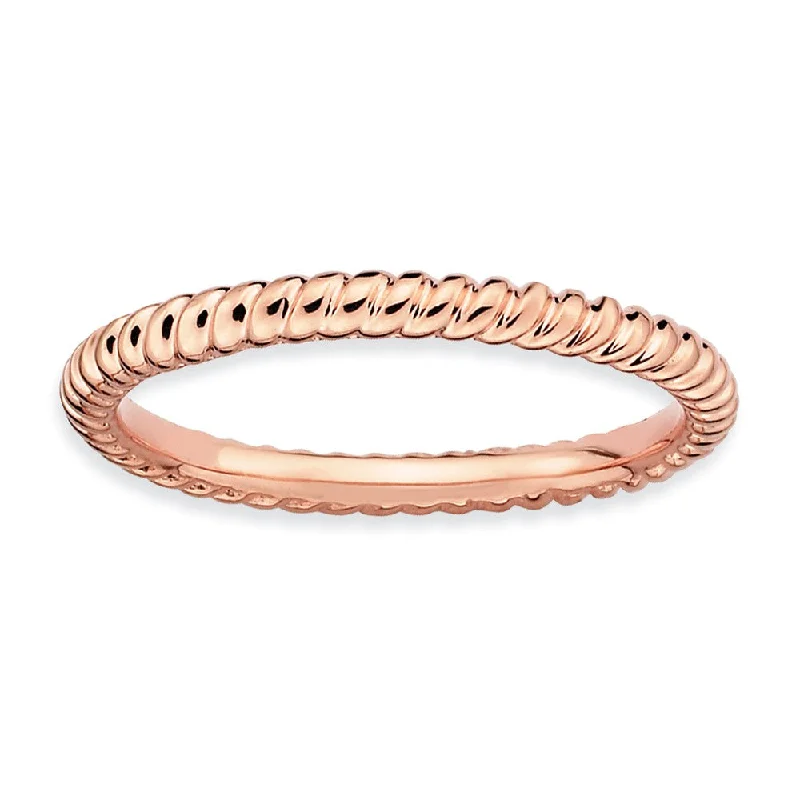 Luxury Jewelry Clearance – Shop Premium Styles Now 2.25mm 14k Rose Gold Plated Sterling Silver Stackable Twisted Band Luxury Jewelry Clearance – Shop Premium Styles Now 2.25mm 14k Rose Gold Plated Sterling Silver Stackable Twisted Band