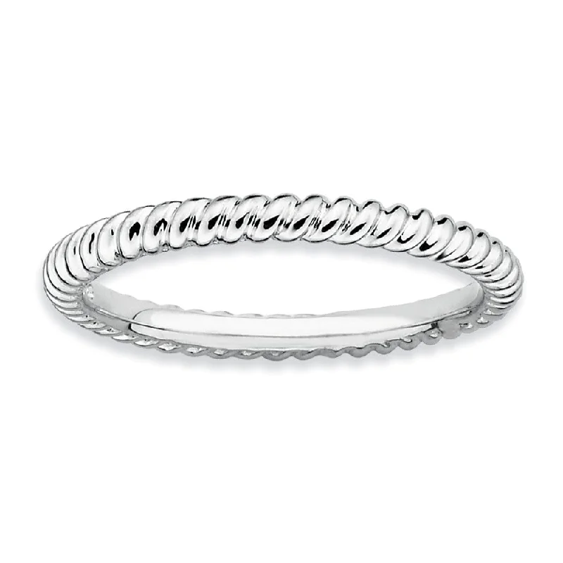 Jewelry Sale Alert – Shop Timeless Elegance Today 2.25mm Rhodium Plated Sterling Silver Stackable Twisted Band Jewelry Sale Alert – Shop Timeless Elegance Today 2.25mm Rhodium Plated Sterling Silver Stackable Twisted Band