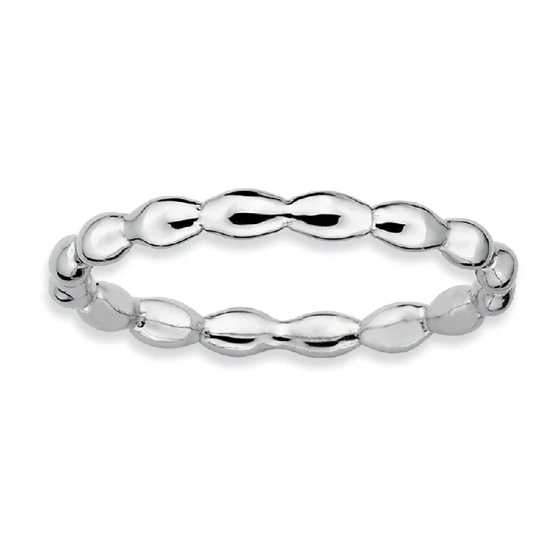 Make Every Moment Shine – Jewelry Discounts Available 2.25mm Sterling Silver Stackable Rice Bead Band Make Every Moment Shine – Jewelry Discounts Available 2.25mm Sterling Silver Stackable Rice Bead Band