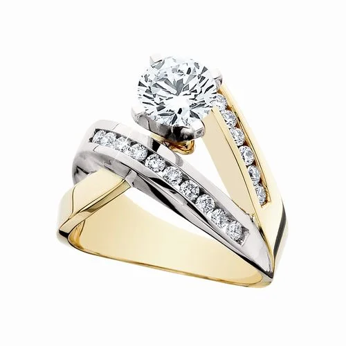 Get Your Favorite Jewelry At The Best Price Contemporary Three Row Diamond Crossover Design Mounting Get Your Favorite Jewelry At The Best Price Contemporary Three Row Diamond Crossover Design Mounting