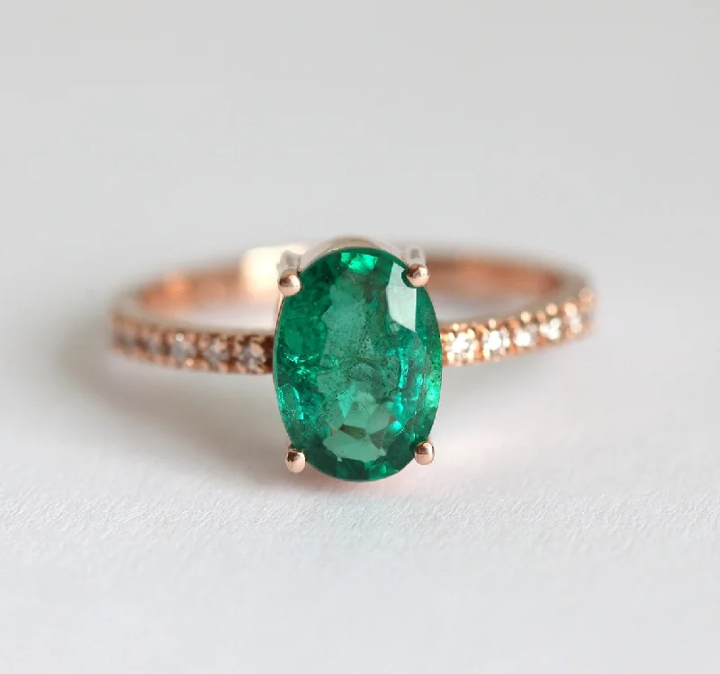 Shop Stylish Jewelry Now And Save Big Stella Oval Emerald Ring