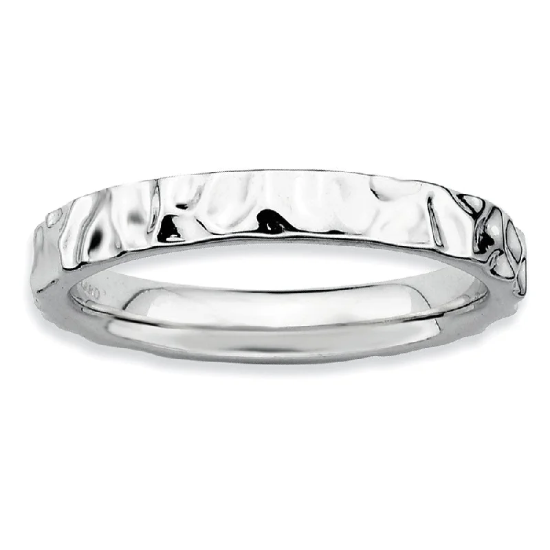 Exclusive Jewelry Sale Event – Shop Now 3.25mm Sterling Silver Stackable Hammered Polished Band Exclusive Jewelry Sale Event – Shop Now 3.25mm Sterling Silver Stackable Hammered Polished Band