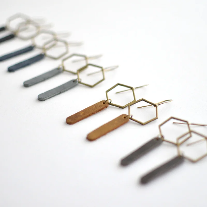 Holiday Jewelry Sale – Perfect Gifts At Great Prices Hexagon Leather Earrings