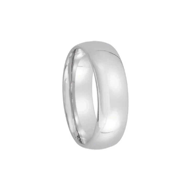 Make Every Moment Shine – Jewelry Discounts Available 6mm Light Domed Comfort Fit Wedding Band in 14k White Gold Make Every Moment Shine – Jewelry Discounts Available 6mm Light Domed Comfort Fit Wedding Band in 14k White Gold