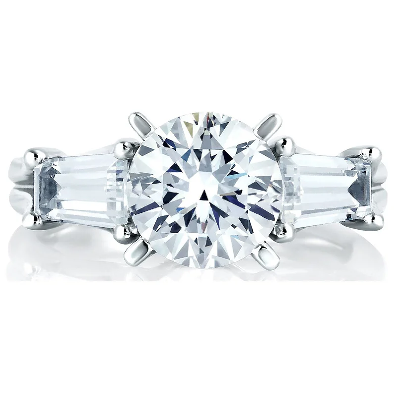 Elegant Jewelry, Exclusive Prices – Shop Now A.Jaffe Tapered Baguette Side Stone Diamond Engagement Ring MES263/115 Elegant Jewelry, Exclusive Prices – Shop Now A.Jaffe Tapered Baguette Side Stone Diamond Engagement Ring MES263/115