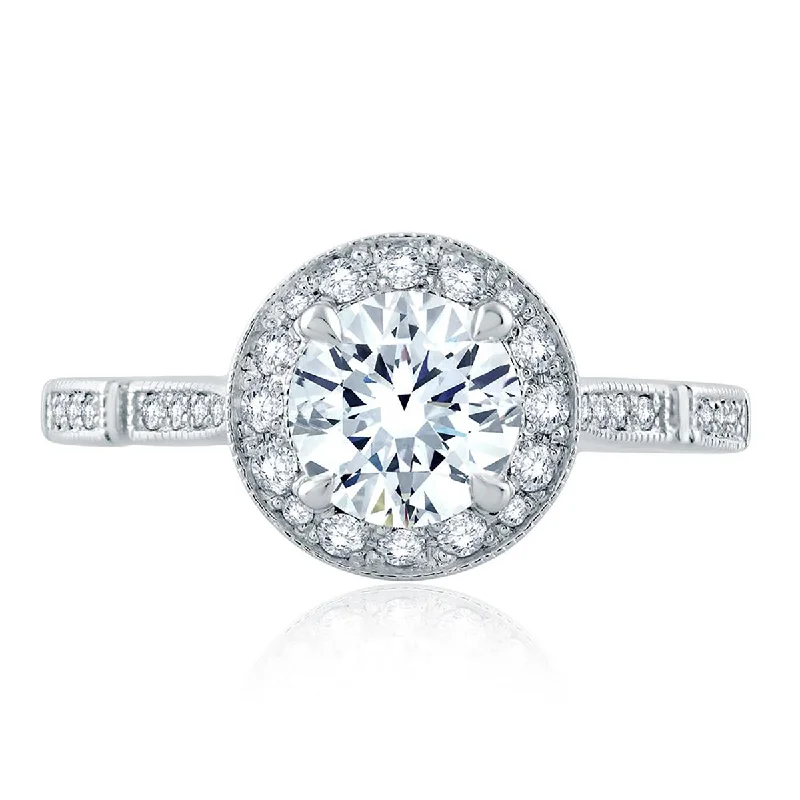 Best-Selling Jewelry Now Available At Special Deals A.Jaffe Modern Vintage Ornate Gallery and Shank Detail Round Halo Diamond Engagement Ring ME2189Q/128 Best-Selling Jewelry Now Available At Special Deals A.Jaffe Modern Vintage Ornate Gallery and Shank Detail Round Halo Diamond Engagement Ring ME2189Q/128