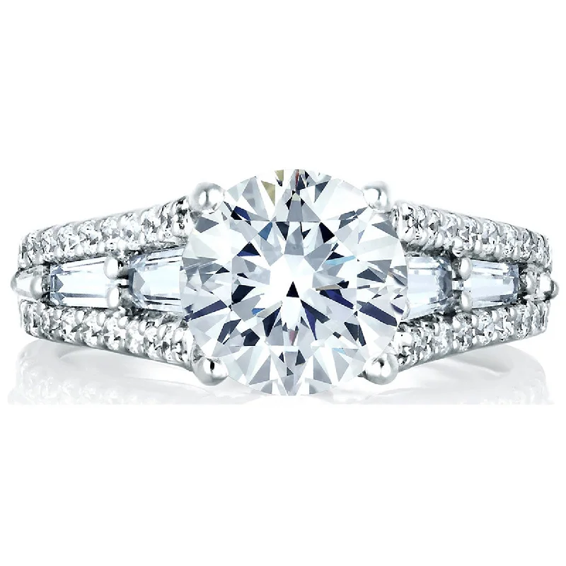 Exclusive Jewelry Sale Event – Shop Now A.Jaffe Three Row with Baguettes at Sides Diamond Engagement Ring MES154/115 Exclusive Jewelry Sale Event – Shop Now A.Jaffe Three Row with Baguettes at Sides Diamond Engagement Ring MES154/115