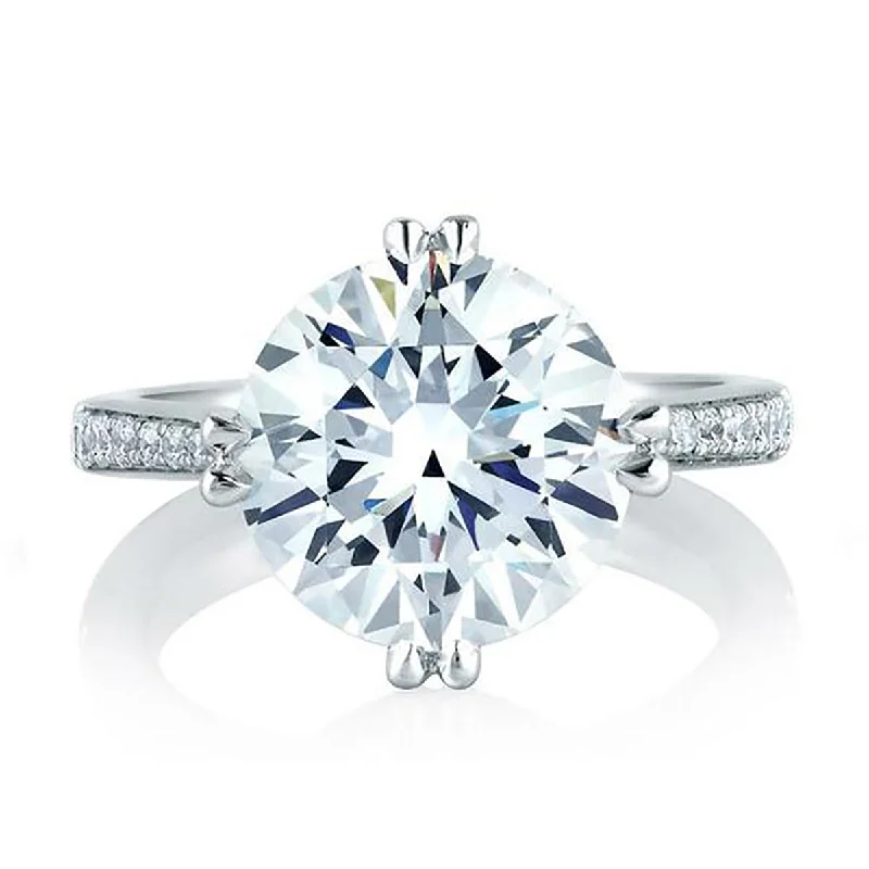 Shop Stylish Jewelry Now And Save Big A.Jaffe Statement Round Diamond Engagement Ring MES421/283 Shop Stylish Jewelry Now And Save Big A.Jaffe Statement Round Diamond Engagement Ring MES421/283