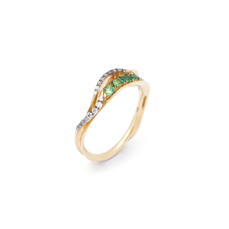 Your Dream Jewelry At Dream Prices – Shop Now Inhale Stackable 18K Gold Ring w. Tsavorites Your Dream Jewelry At Dream Prices – Shop Now Inhale Stackable 18K Gold Ring w. Tsavorites