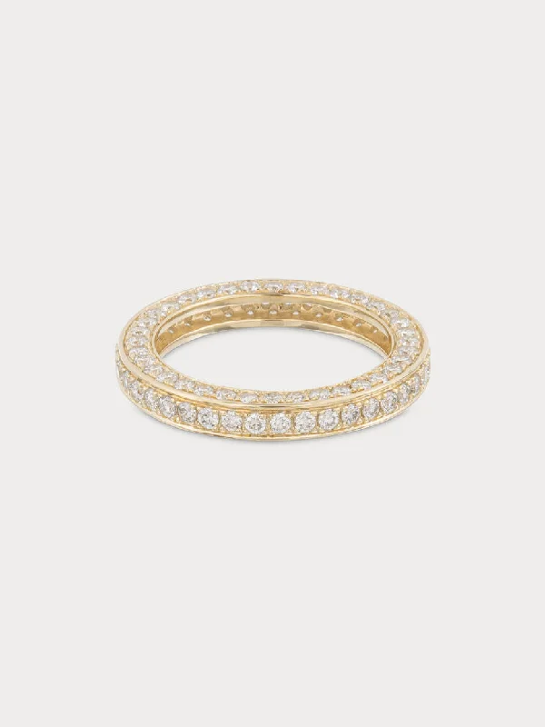 Exclusive Jewelry Bundles At Discounted Prices Triple Diamond Eternity Pinky Ring