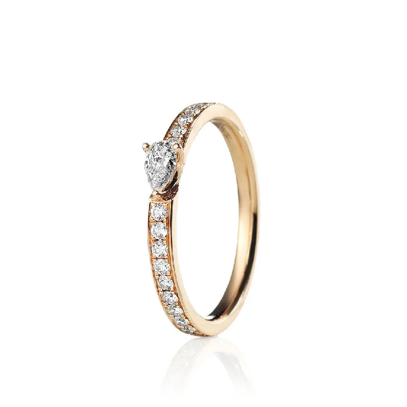 Shine Bright With Our Special Jewelry Promotions Conscious Drop 14K Gold, Rosegold or Whitegold Ring w. Diamonds Shine Bright With Our Special Jewelry Promotions Conscious Drop 14K Gold, Rosegold or Whitegold Ring w. Diamonds