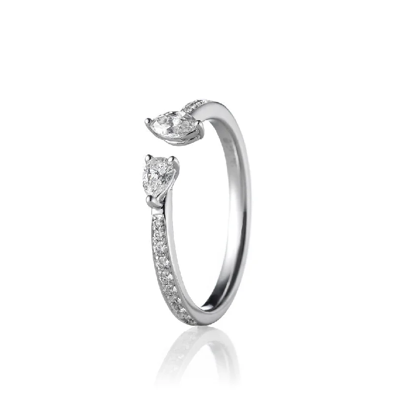 Elegant Jewelry At Unbeatable Prices – Shop Today Conscious Two Drop 18K Gold, Rosegold or Whitegold Ring w. Diamonds Elegant Jewelry At Unbeatable Prices – Shop Today Conscious Two Drop 18K Gold, Rosegold or Whitegold Ring w. Diamonds