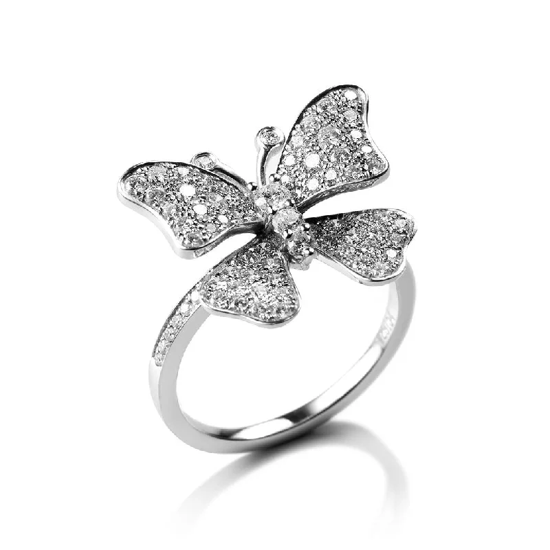 Elevate Your Jewelry Collection With Limited-Time Savings Fairytale Large Butterfly 18K Gold, Rosegold or Whitegold Ring w. Diamonds Elevate Your Jewelry Collection With Limited-Time Savings Fairytale Large Butterfly 18K Gold, Rosegold or Whitegold Ring w. Diamonds