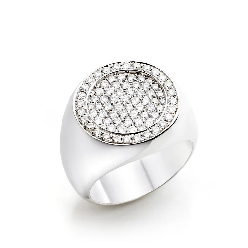 Your Dream Jewelry At Dream Prices – Shop Now Globe 18K Whitegold Ring w. Diamonds