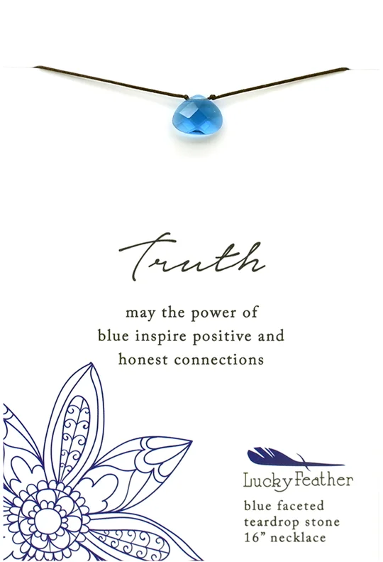 Last Chance To Shop High-End Jewelry At Markdown Prices Power Necklace Blue Truth