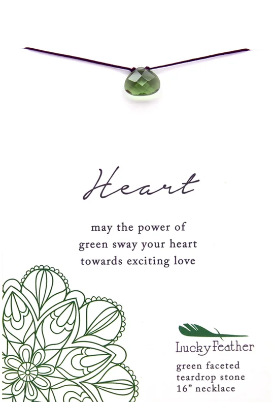 Breathtaking Jewelry At Limited-Time Savings Power Necklace Green Heart