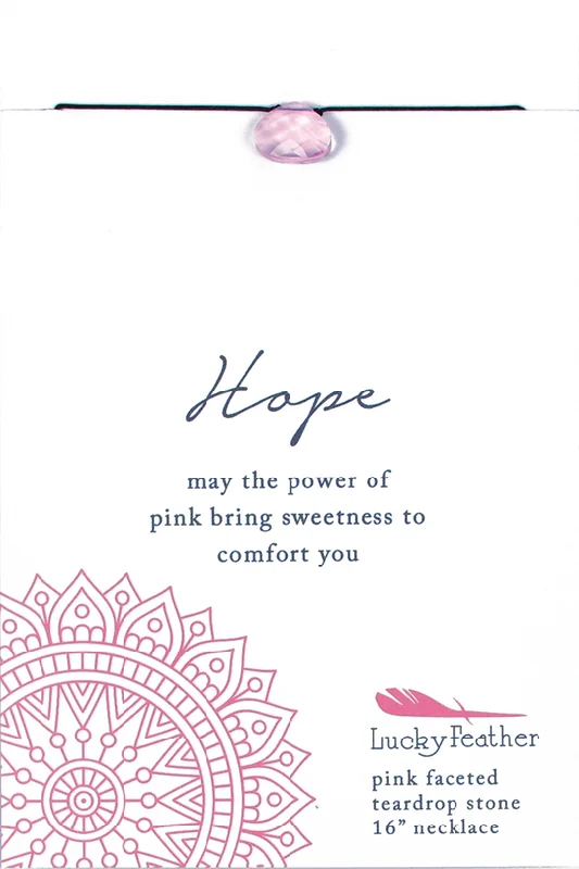 Huge Savings On Premium Jewelry Styles Power Necklace Pink Hope