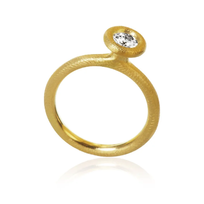 Clearance Sale On High-End Jewelry Collections Glory 18K Gold Ring w. Diamond