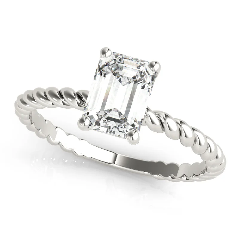 Premium Jewelry At Special Low Prices For A Limited Time Emerald Cut Twist Design Solitaire Mounting Premium Jewelry At Special Low Prices For A Limited Time Emerald Cut Twist Design Solitaire Mounting