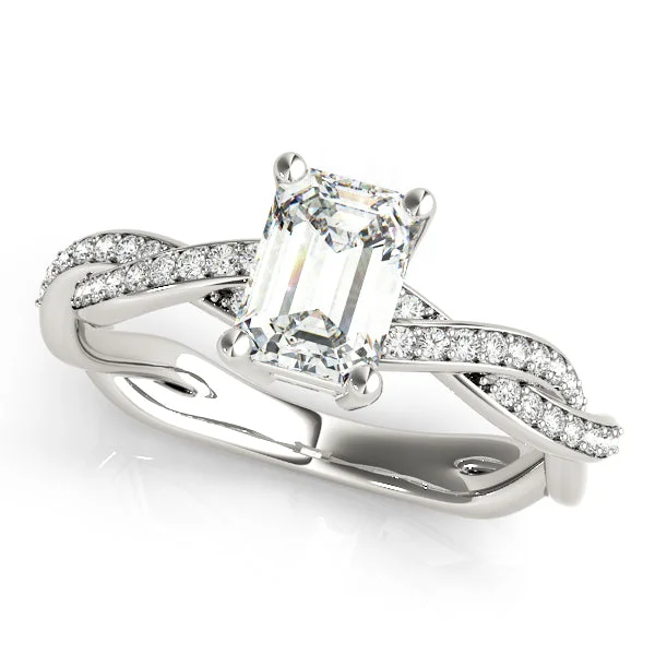 The Perfect Accessory For Less – Jewelry Sale Live Emerald Shape and Diamond Crossover Design Mounting The Perfect Accessory For Less – Jewelry Sale Live Emerald Shape and Diamond Crossover Design Mounting