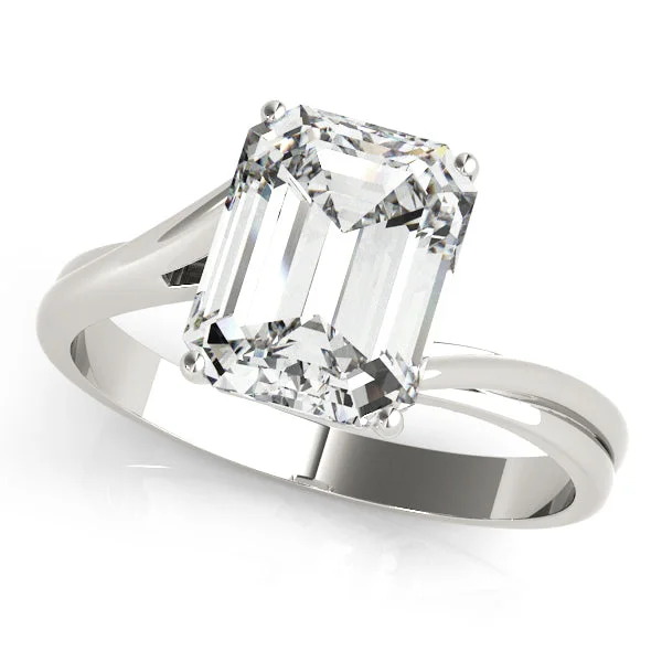 Classic And Modern Jewelry Styles On Sale Emerald Shape Asymmetrical Design Solitaire Mounting Classic And Modern Jewelry Styles On Sale Emerald Shape Asymmetrical Design Solitaire Mounting