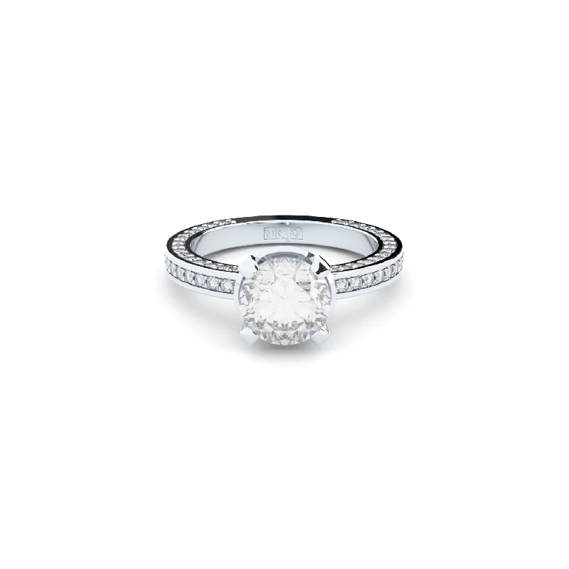 Premium Jewelry, Premium Discounts – Act Fast Grace avant garde 18K Whitegold Ring w. Lab-Grown Diamonds Premium Jewelry, Premium Discounts – Act Fast Grace avant garde 18K Whitegold Ring w. Lab-Grown Diamonds